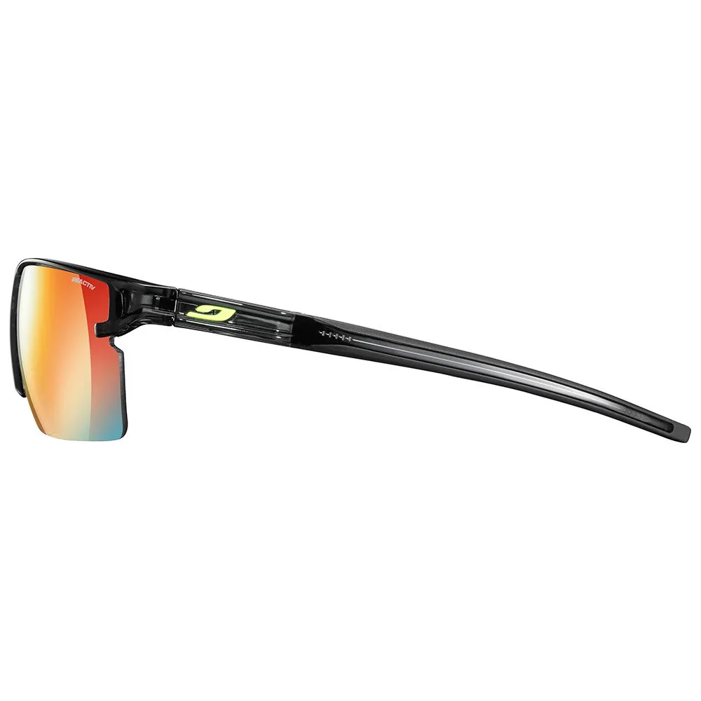 Julbo Outline Foto Kromatiske Solbriller, Transluscent black / black, Reactiv Zebra Light fire Yellow Brown ml Red/CAT1-3 Julbo Outline Foto Kromatiske Solbriller, Transluscent black / black, Reactiv Zebra Light fire Yellow Brown ml Red/CAT1-3