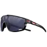 Matt black/red