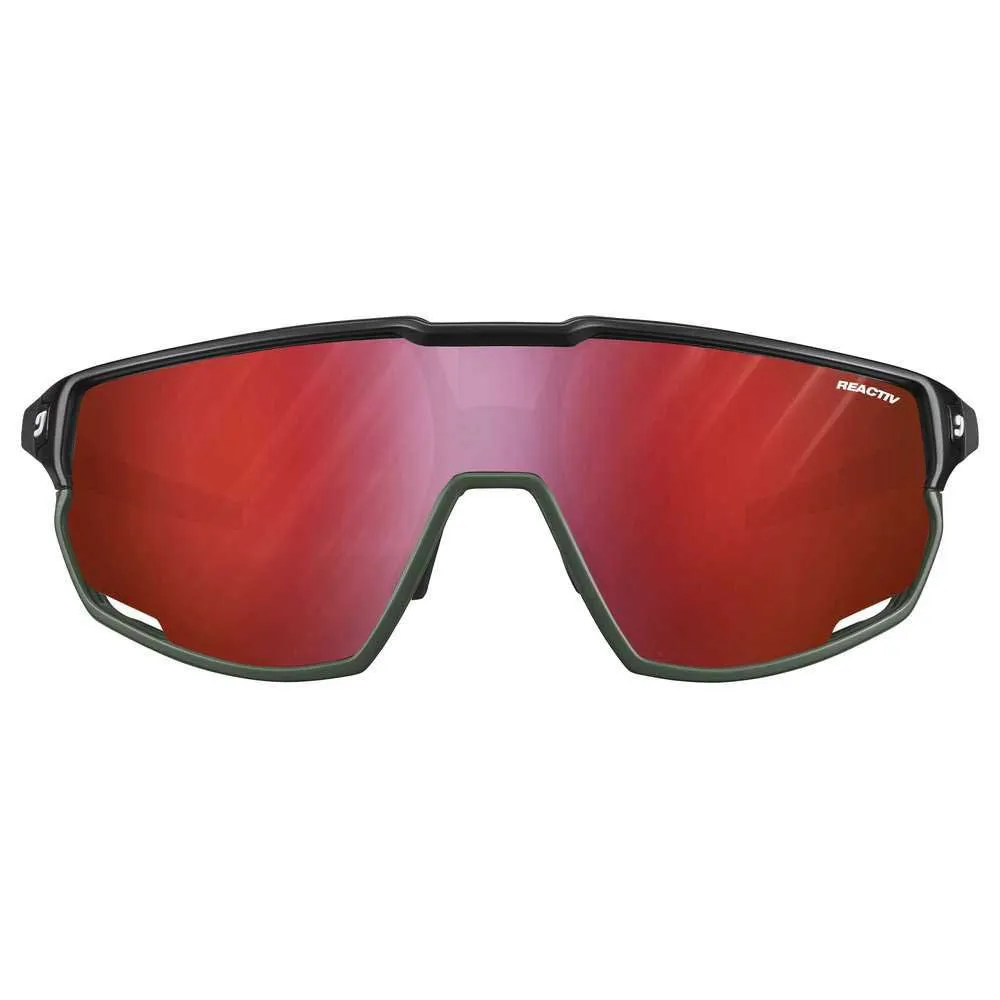 Julbo Rush Solbriller, Black / army, Reactiv/CAT0-3 HC