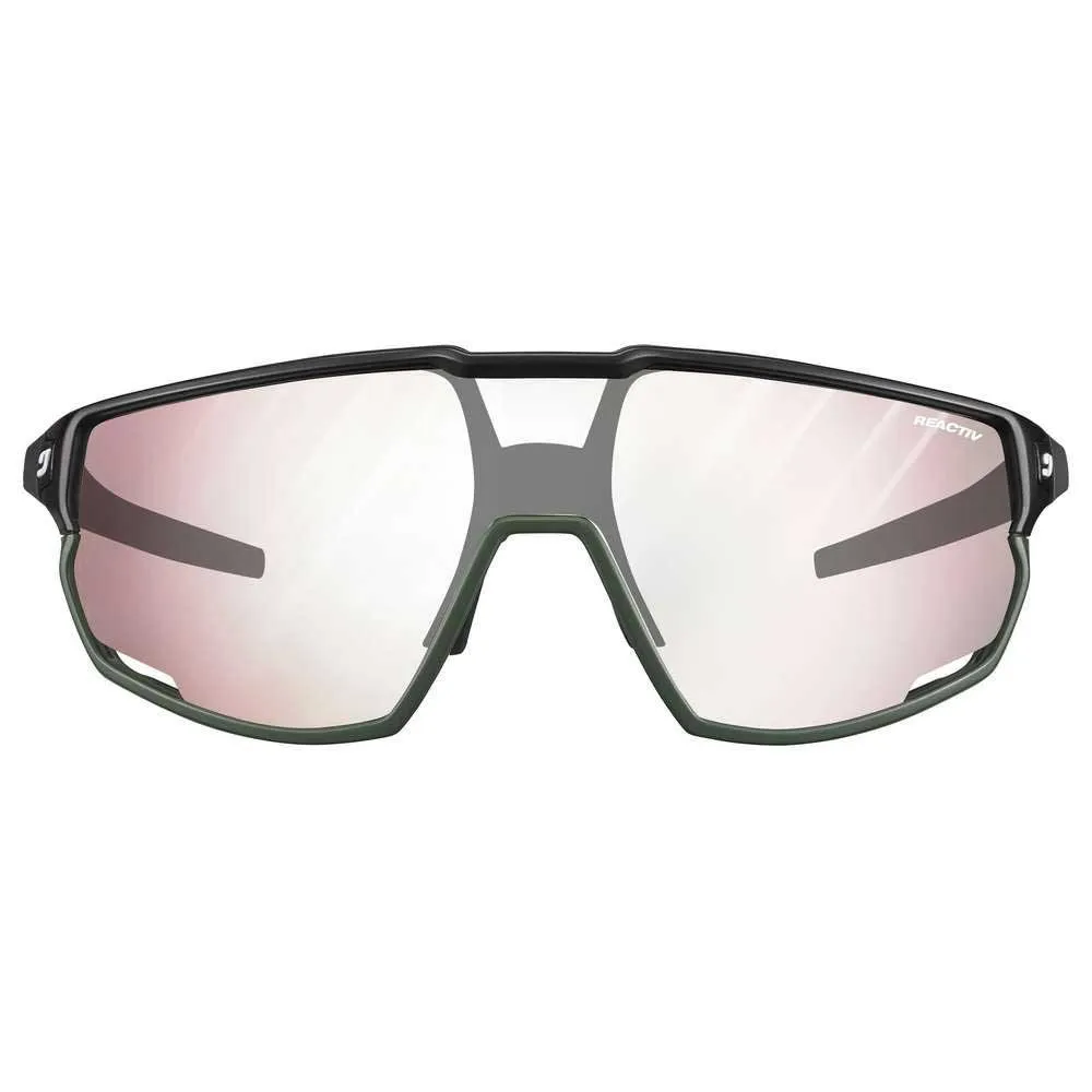 Julbo Rush Solbriller, Black / army, Reactiv/CAT0-3 HC