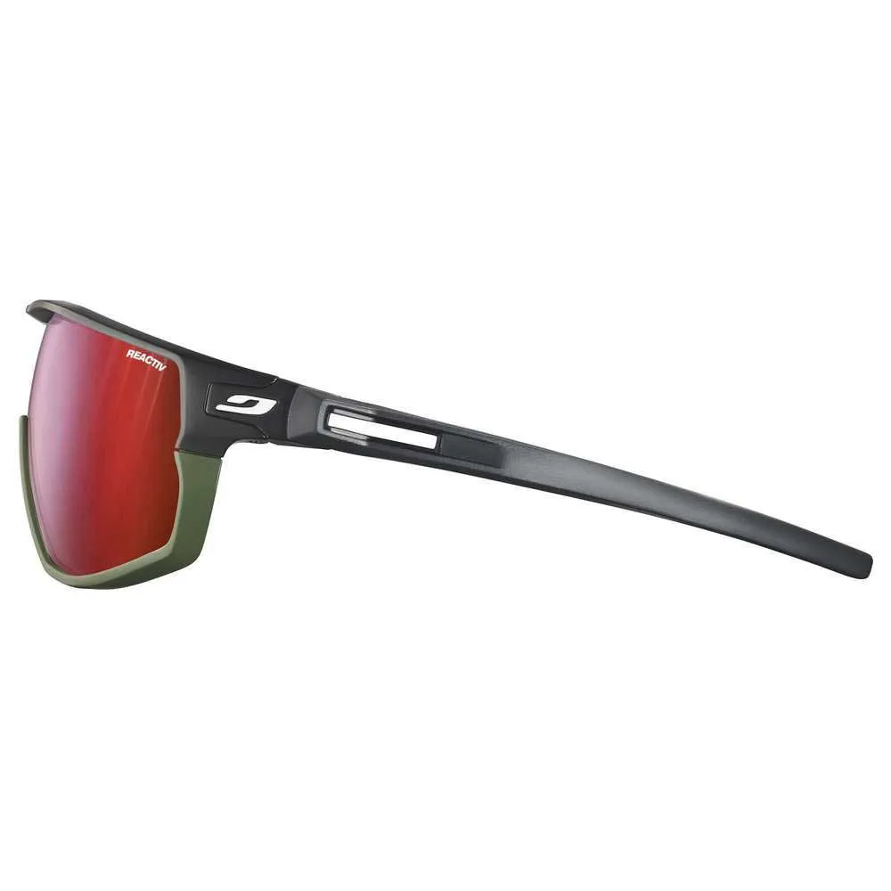Julbo Rush Solbriller, Black / army, Reactiv/CAT0-3 HC
