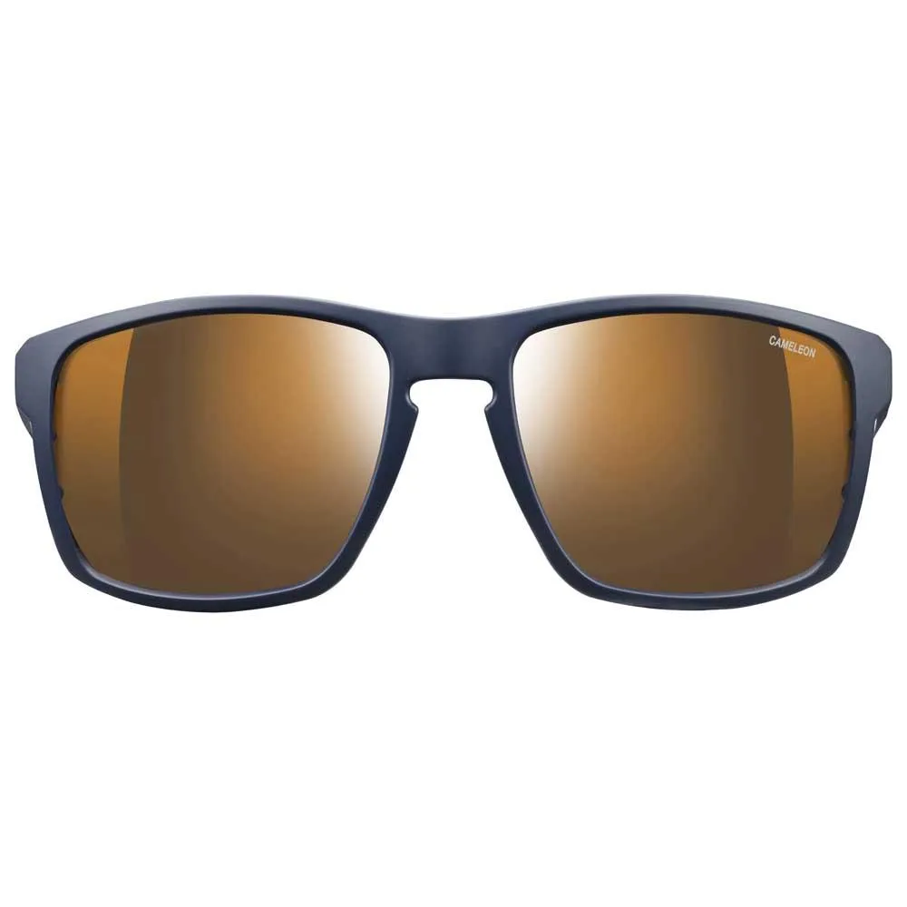 Julbo Shield Reactiv Cameleon Foto Kromatiske Solbriller Refurbished, Blue / blue / orange, Reactiv Cameleon Brown/CAT2-4 Julbo Shield Reactiv Cameleon Foto Kromatiske Solbriller Refurbished, Blue / blue / orange, Reactiv Cameleon Brown/CAT2-4