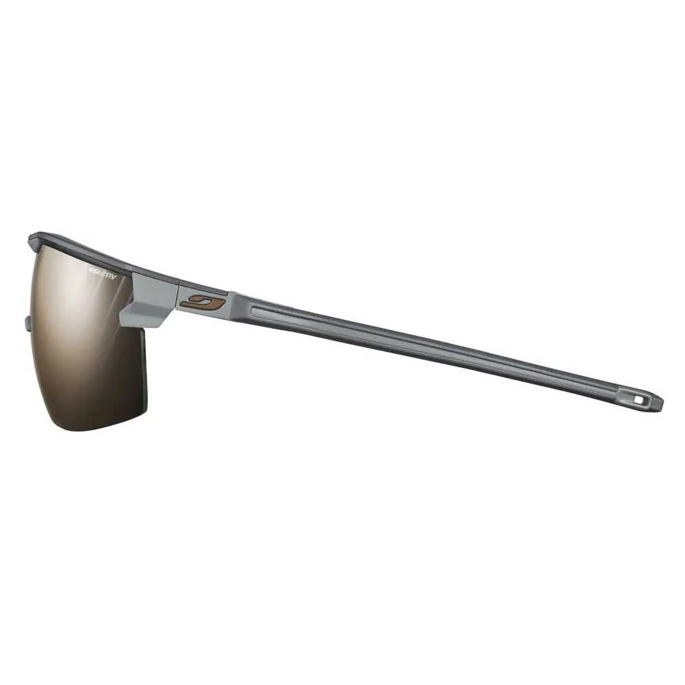Julbo Ultimate Cover Fotokromatiske Polariserte Solbriller, Grey / grey / silver flash, Reactiv Perforomance 2-4/CAT2-4