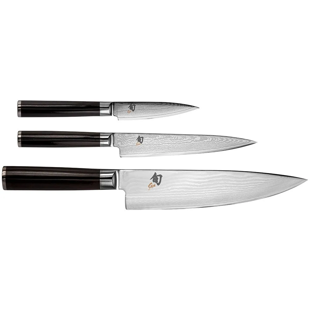 Kai Shun Classic Knivsett, Brown / silver, One Size Kai Shun Classic Knivsett, Brown / silver, One Size