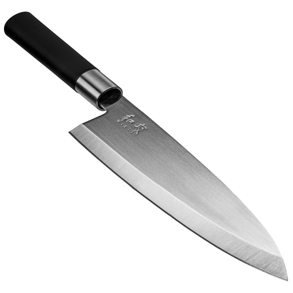 Kai Wasabi Black Deba 21 Cm Kniv, Brown / silver, One Size Kai Wasabi Black Deba 21 Cm Kniv, Brown / silver, One Size