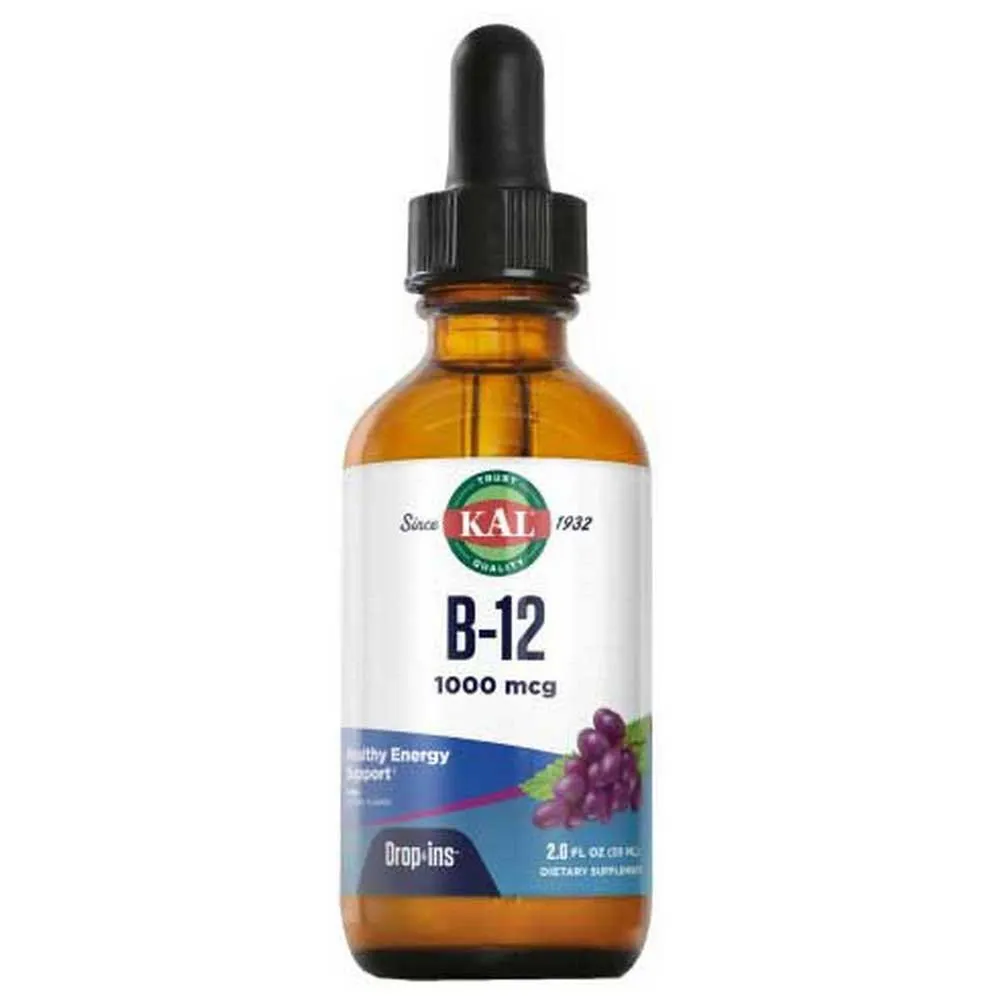 Kal Vegetarian B-12 1000mcg Energi 59ml, Multicolour, One Size