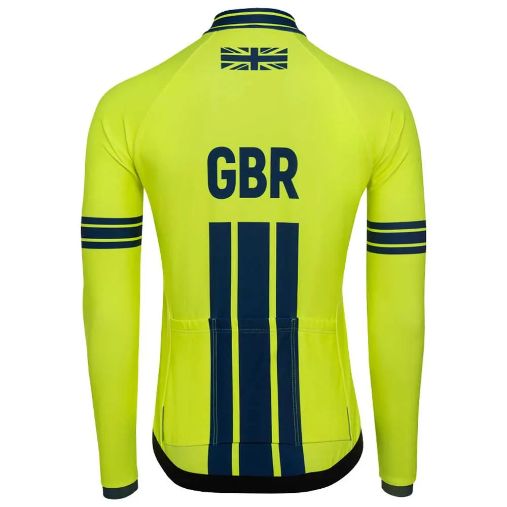 Kalas Great Britain Cycling Team Langermet Trøye, Fluo