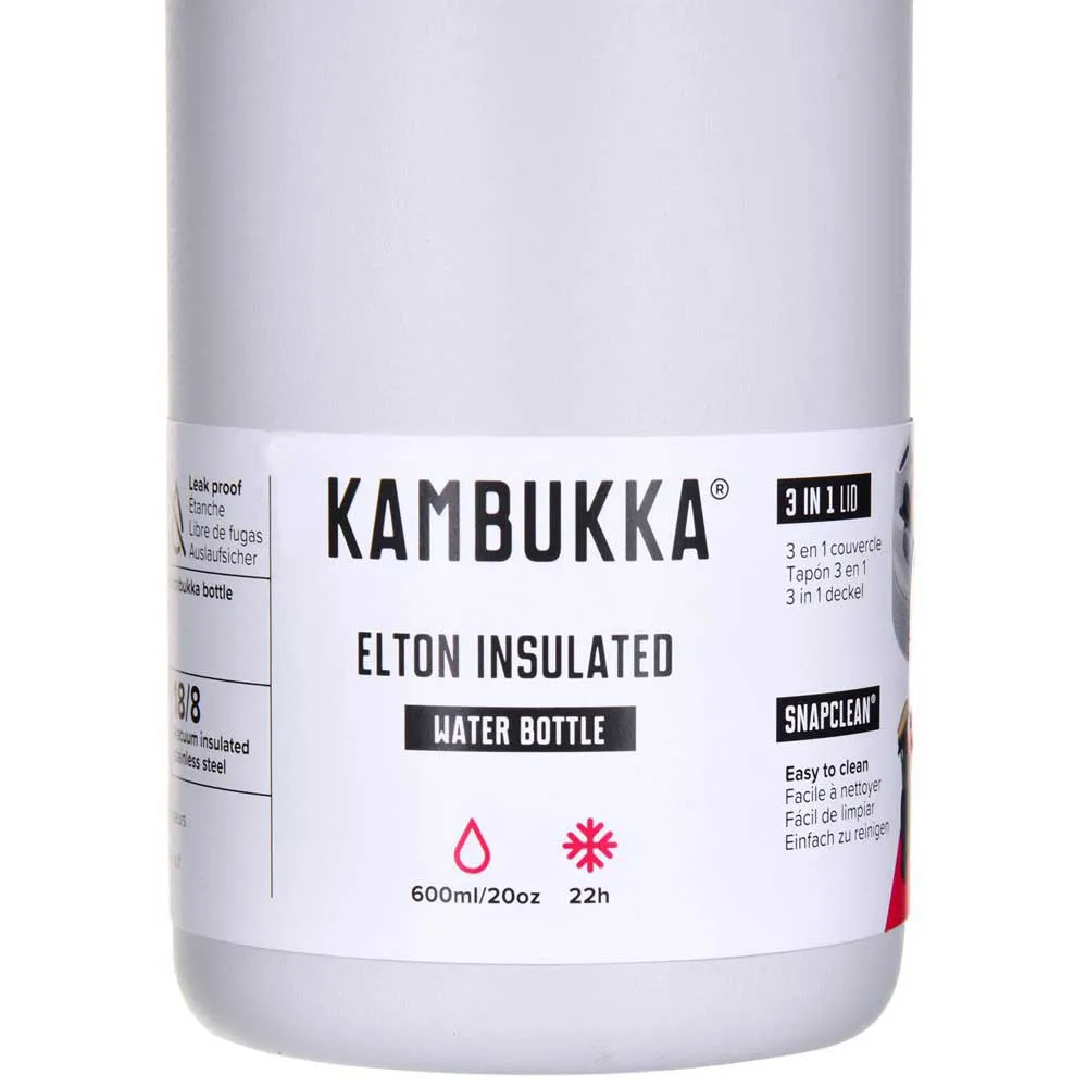Kambukka Elton 600ml Chalk Termosflaske, White, One Size