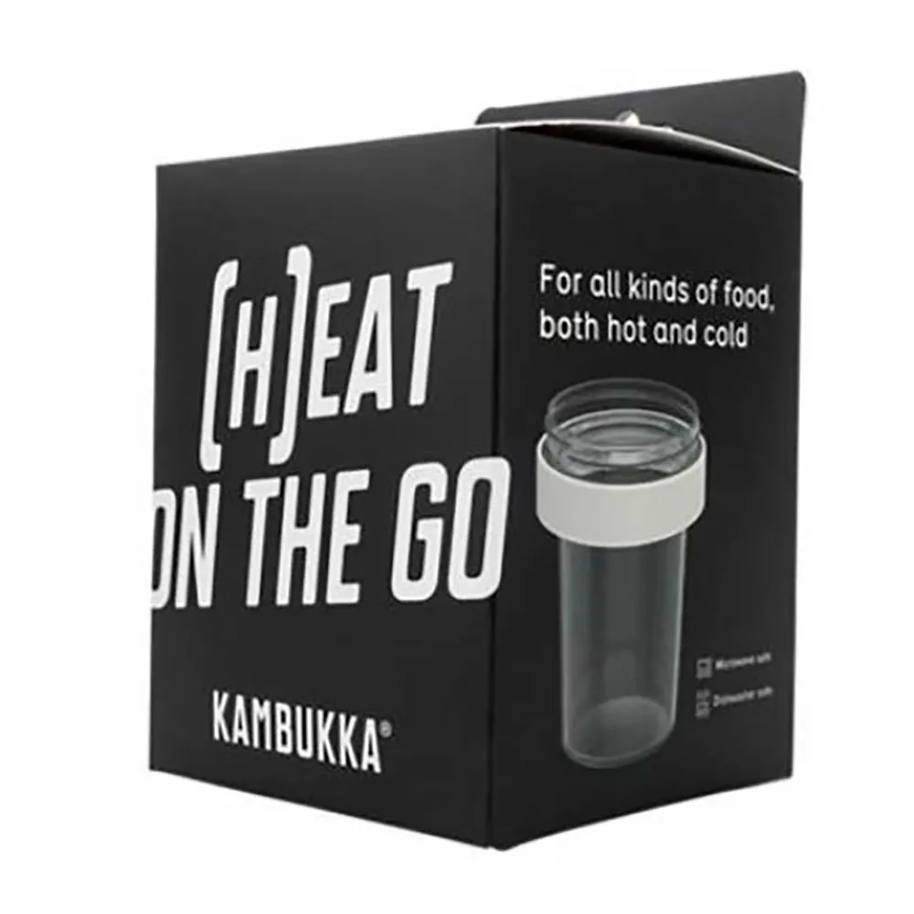 Kambukka Mikrobølgeovn-kompatibelt Rom For Mat På Farten Til Bora Termosmatbeholder, Clear, One Size