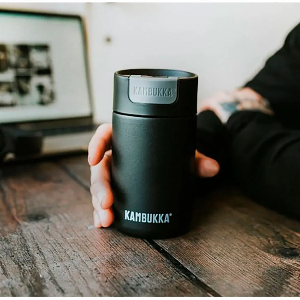Kambukka Olympus 300ml Termosflaske, Jet black, One Size