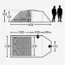 Kampa Mersea 3 Telt, Grey, 3 Steder