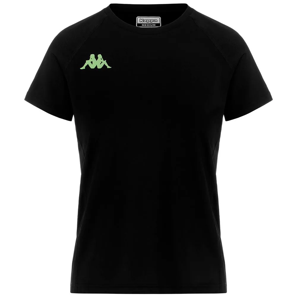 Kappa Kombat Fiba Kortarmet T-skjorte, Black Kappa Kombat Fiba Kortarmet T-skjorte, Black