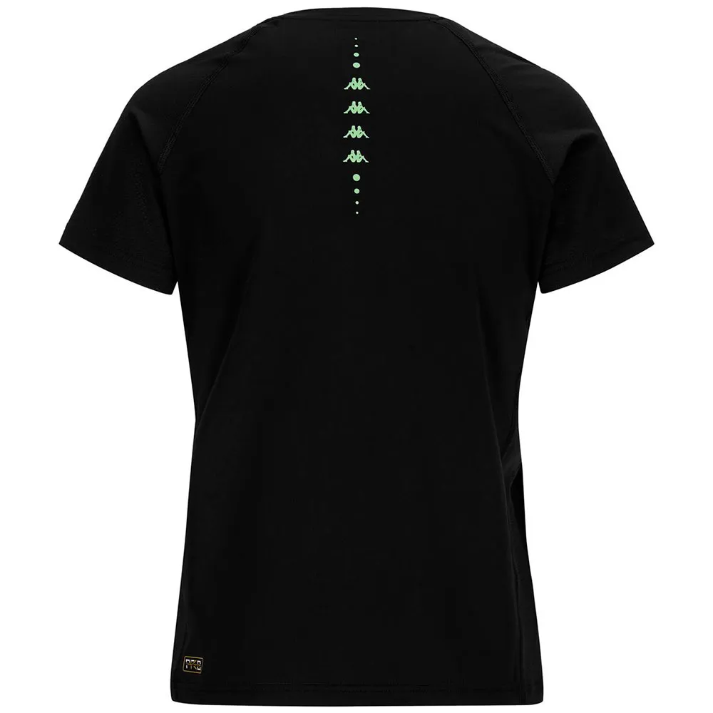 Kappa Kombat Fiba Kortarmet T-skjorte, Black Kappa Kombat Fiba Kortarmet T-skjorte, Black