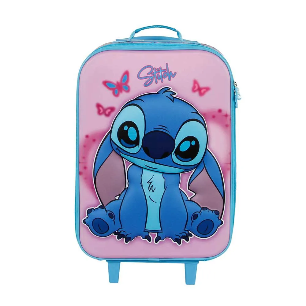 Karactermania 3d Adorable Disney Stitch Ryggsekk Med Hjul, Multicolor