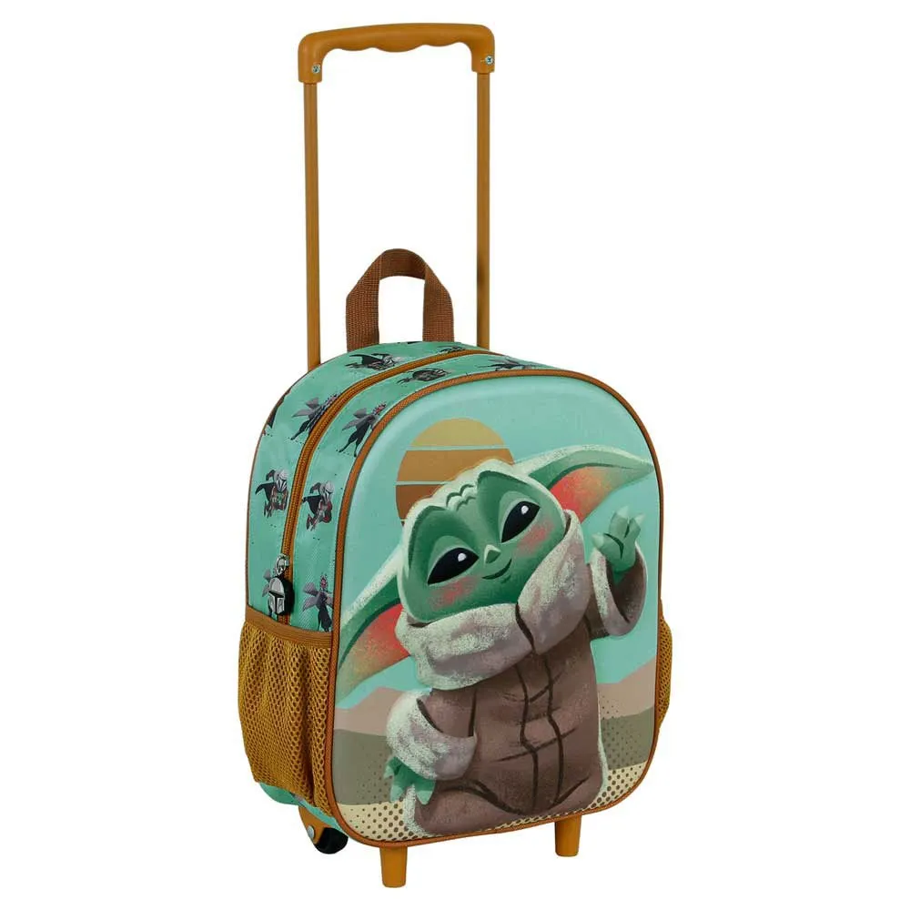 Karactermania 3d Say Hi Grogu The Mandalorian Star Wars 34 Cm Ryggsekk Med Hjul, Multicolour Karactermania 3d Say Hi Grogu The Mandalorian Star Wars 34 Cm Ryggsekk Med Hjul, Multicolour