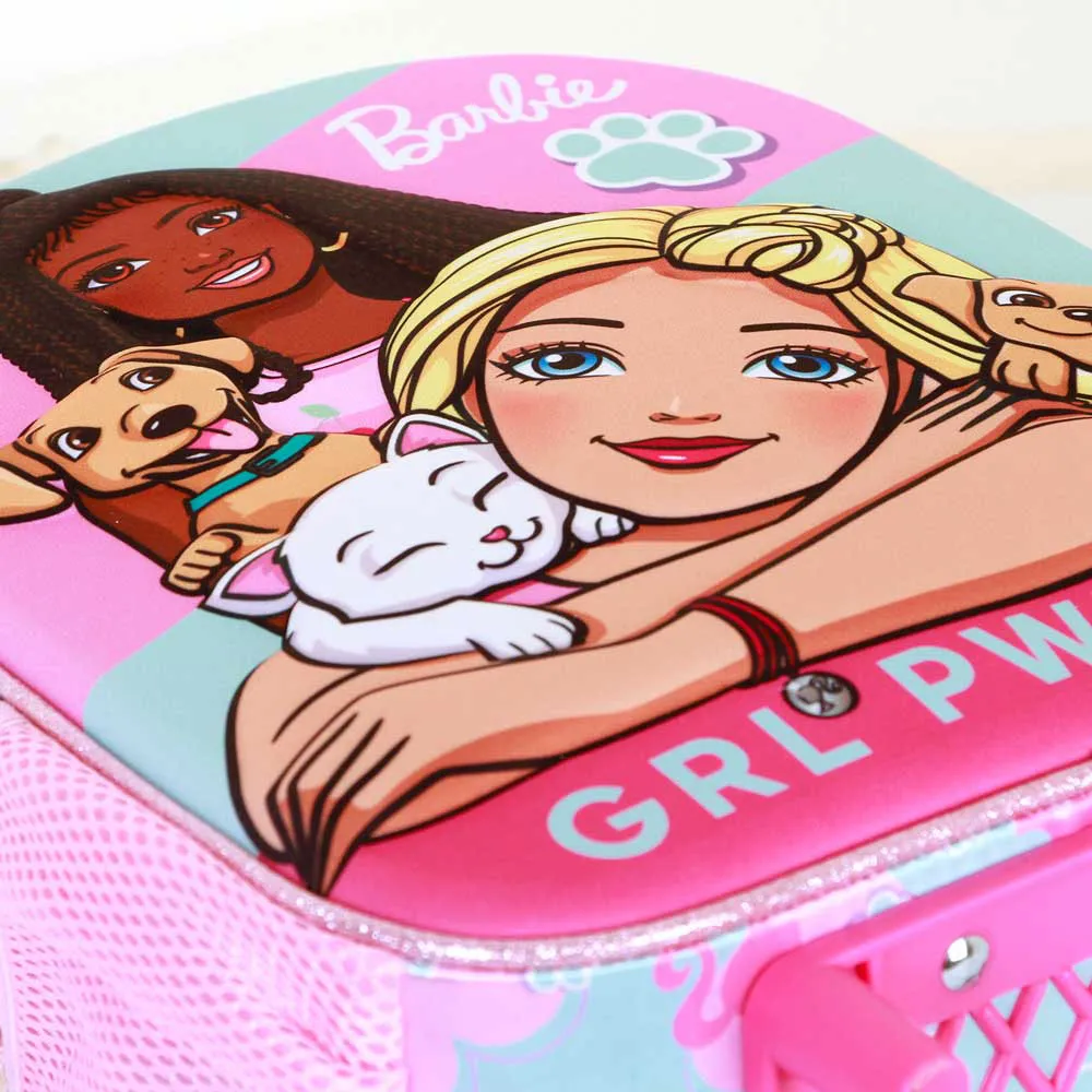 Karactermania Barbie Pets Small 3d Ryggsekk Med Hjul, Pink