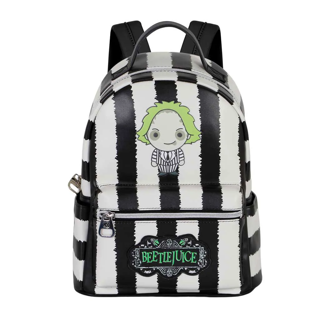 Karactermania Beetlejuice Stripes-heady Ryggsekk, White Karactermania Beetlejuice Stripes-heady Ryggsekk, White