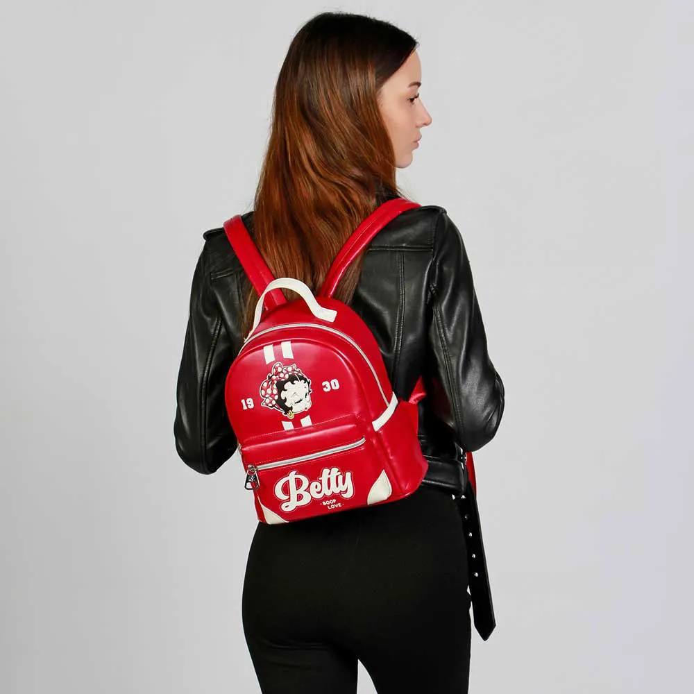Karactermania Betty Boop Varsity-heady Ryggsekk, Burgundy Karactermania Betty Boop Varsity-heady Ryggsekk, Burgundy