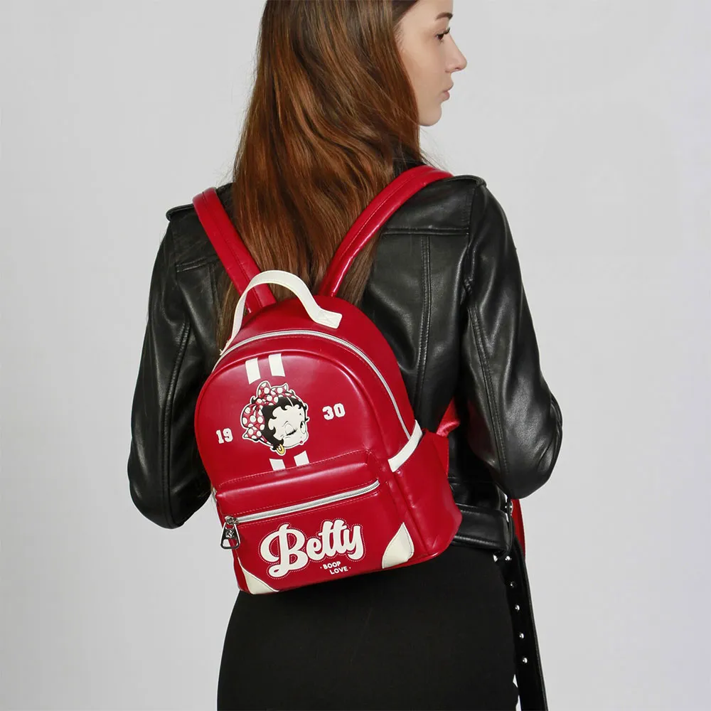 Karactermania Betty Boop Varsity-heady Ryggsekk, Burgundy Karactermania Betty Boop Varsity-heady Ryggsekk, Burgundy