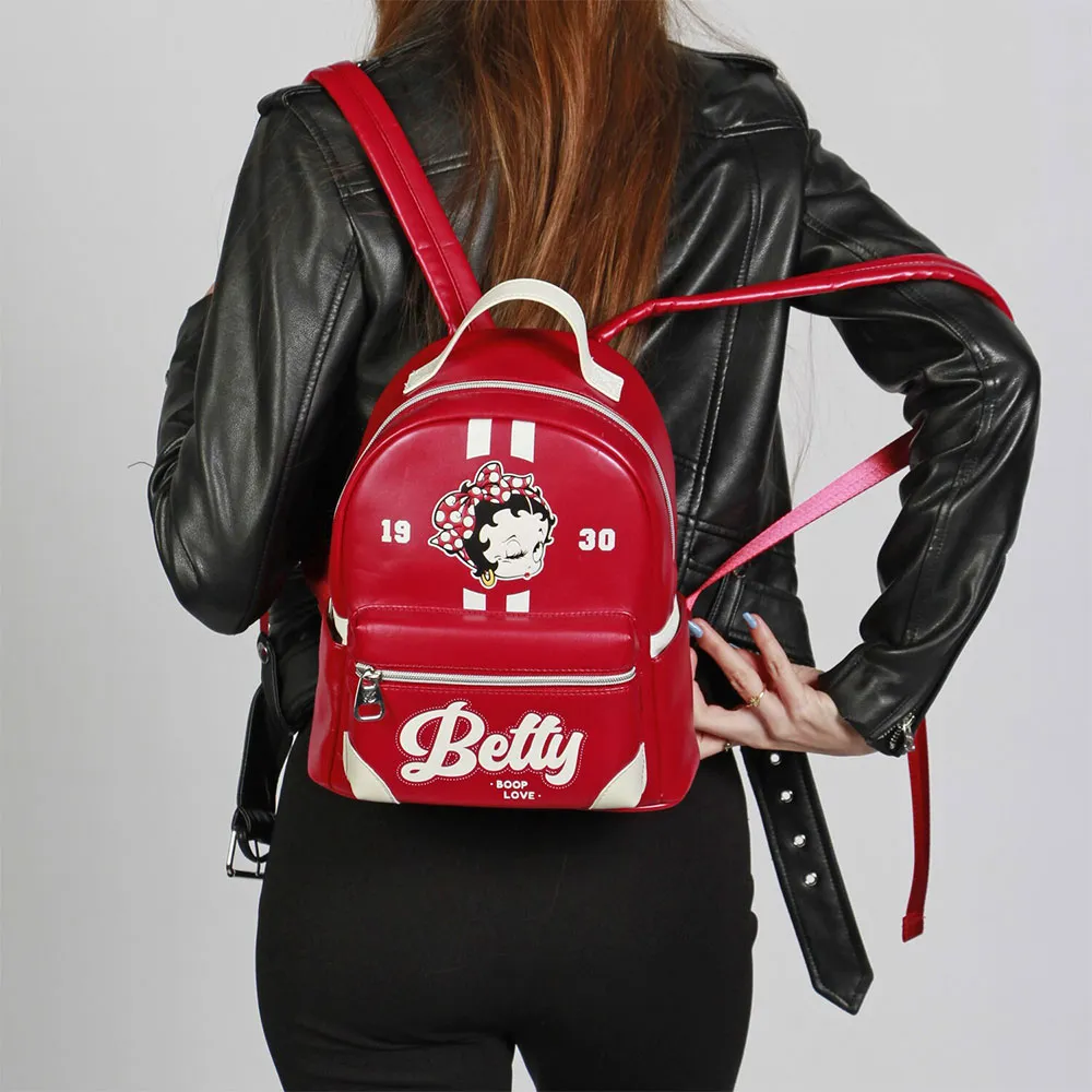 Karactermania Betty Boop Varsity-heady Ryggsekk, Burgundy Karactermania Betty Boop Varsity-heady Ryggsekk, Burgundy