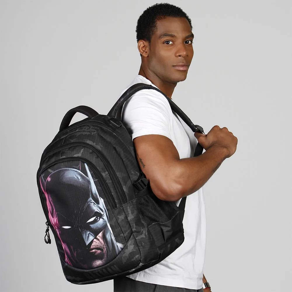 Karactermania Dc Comics Batman Face Plus Running Ryggsekk, Black