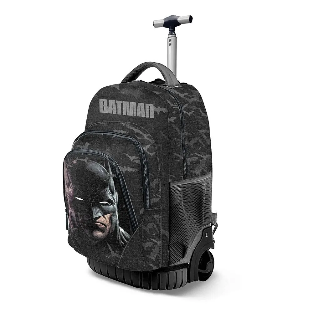 Karactermania Dc Comics Batman Gts Trolley-ryggsekk Med Ansiktsvifte, Black Karactermania Dc Comics Batman Gts Trolley-ryggsekk Med Ansiktsvifte, Black