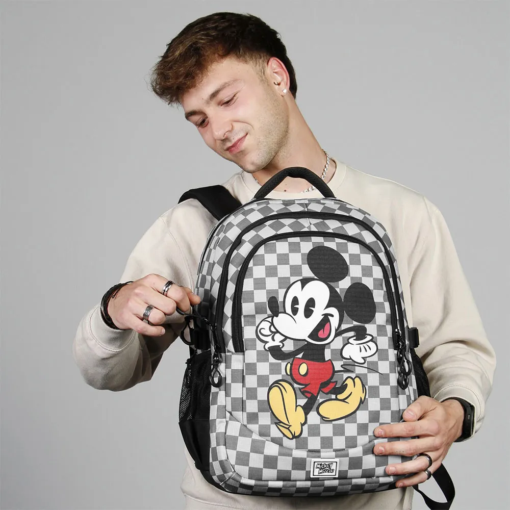 Karactermania Disney Mickey Mouse Move Plus Running Ryggsekk, Grey