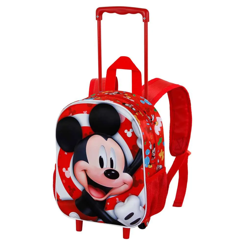 Karactermania Disney Mickey Mouse Twirl Liten 3d-ryggsekk Med Hjul, Red Karactermania Disney Mickey Mouse Twirl Liten 3d-ryggsekk Med Hjul, Red