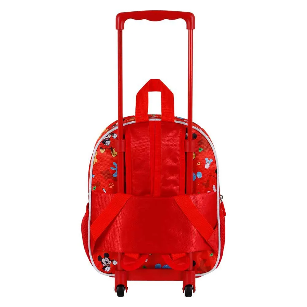 Karactermania Disney Mickey Mouse Twirl Liten 3d-ryggsekk Med Hjul, Red Karactermania Disney Mickey Mouse Twirl Liten 3d-ryggsekk Med Hjul, Red