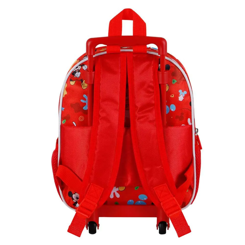 Karactermania Disney Mickey Mouse Twirl Liten 3d-ryggsekk Med Hjul, Red Karactermania Disney Mickey Mouse Twirl Liten 3d-ryggsekk Med Hjul, Red