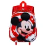 Karactermania Disney Mickey Mouse Twirl Liten 3d-ryggsekk Med Hjul, Red