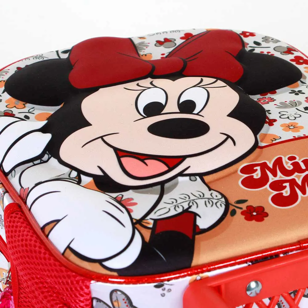 Karactermania Disney Minnie Mouse Flowered 3d Ryggsekk Med Hjul, Red Karactermania Disney Minnie Mouse Flowered 3d Ryggsekk Med Hjul, Red