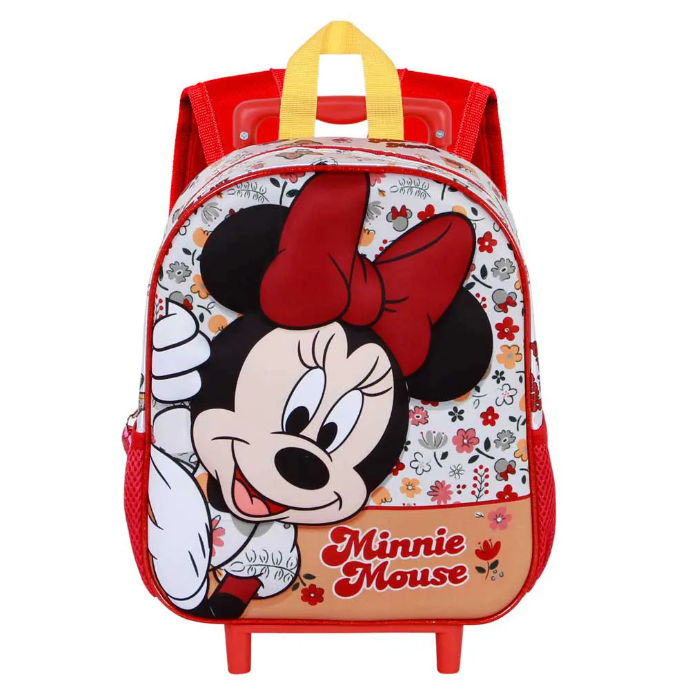 Karactermania Disney Minnie Mouse Flowered 3d Ryggsekk Med Hjul, Red Karactermania Disney Minnie Mouse Flowered 3d Ryggsekk Med Hjul, Red