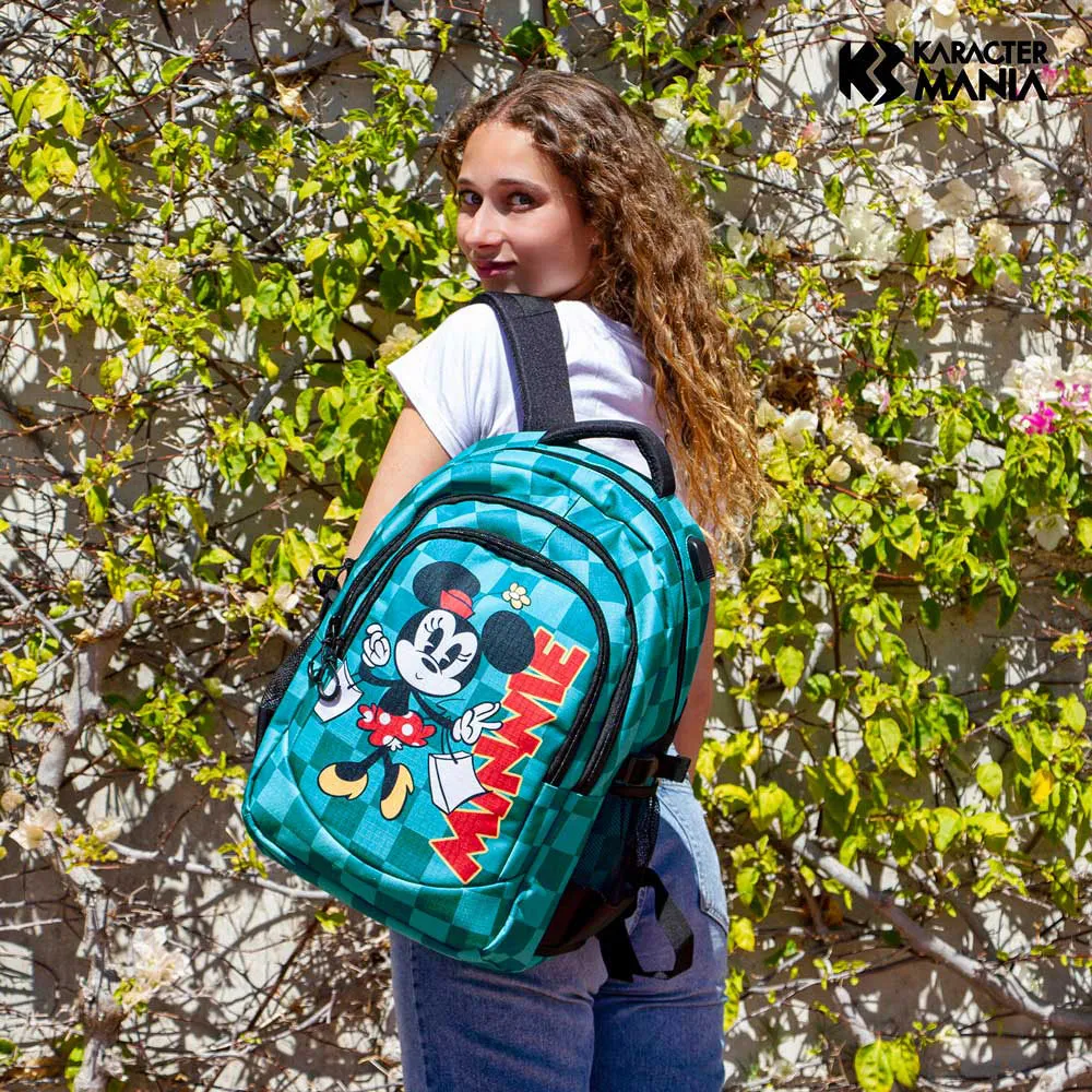 Karactermania Disney Minnie Mouse Indigo Plus Running Ryggsekk, Turquoise Karactermania Disney Minnie Mouse Indigo Plus Running Ryggsekk, Turquoise