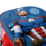 Karactermania Kaptein Amerika Forundring Første Lille 3d-ryggsekk Med Hjul, Blue