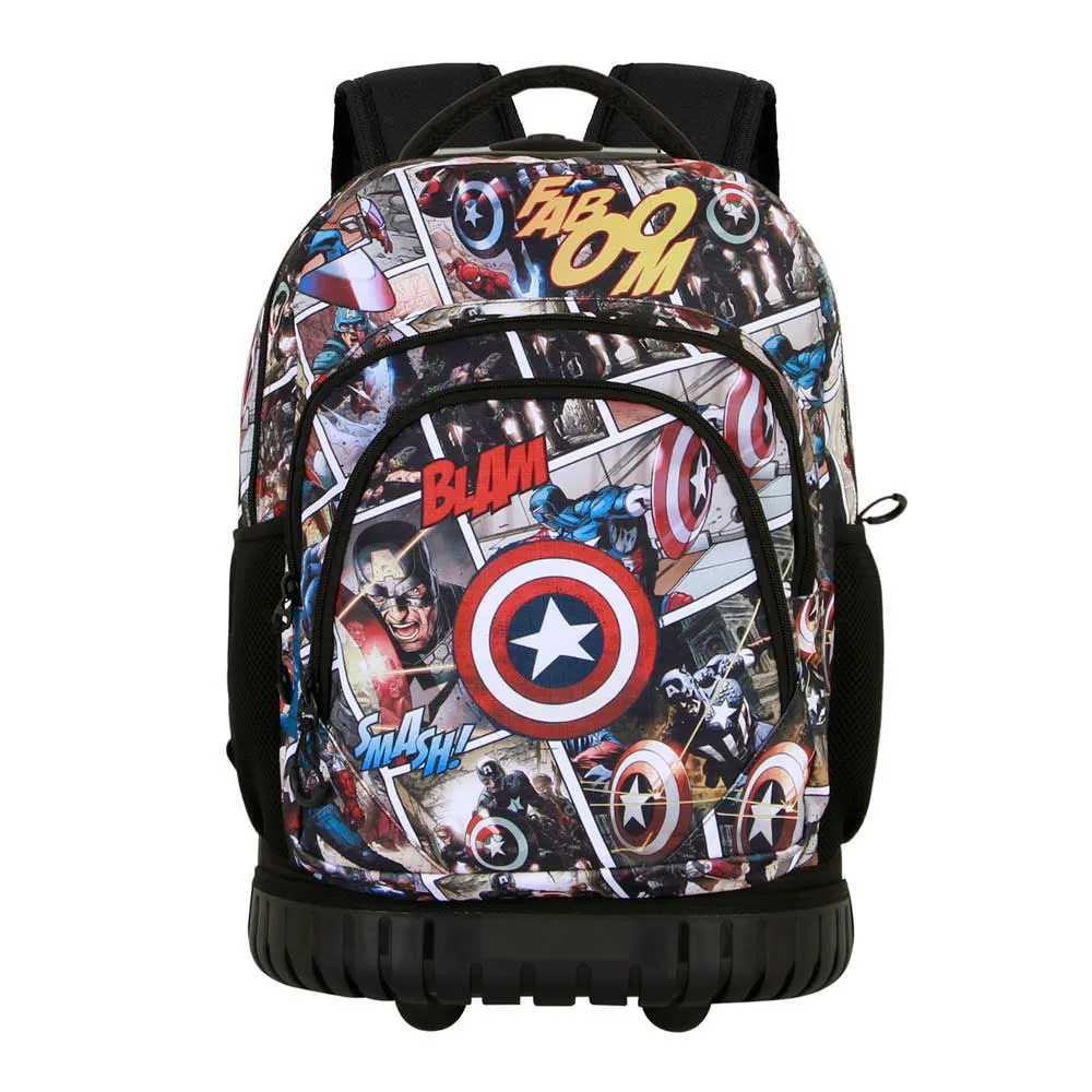 Karactermania Marvel Captain America Comic Ryggsekk Med Hjul, Multicolor