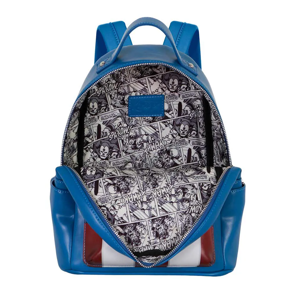 Karactermania Marvel Captain America Courage Heady Ryggsekk, Blue