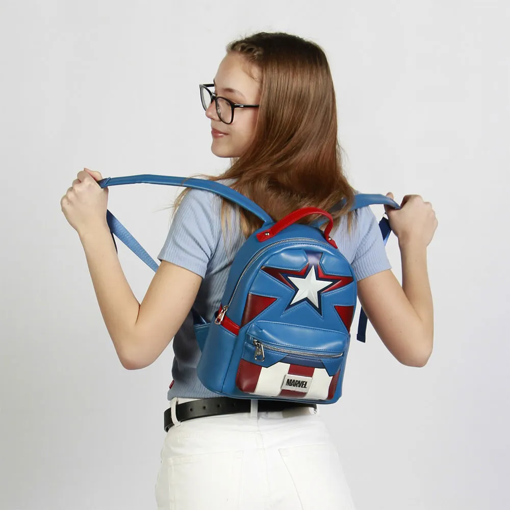Karactermania Marvel Captain America Courage Heady Ryggsekk, Blue