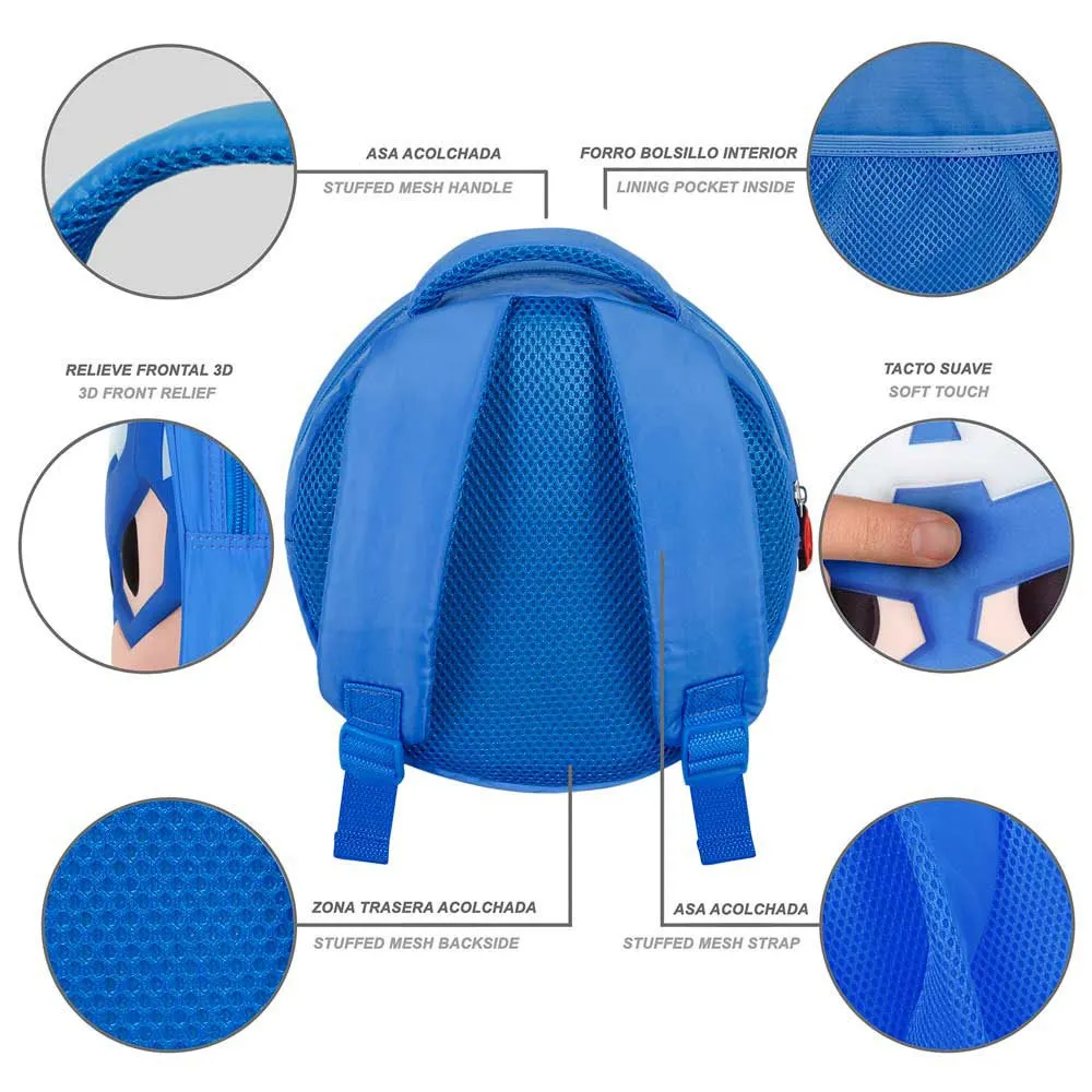 Karactermania Marvel Captain America Emoji Ryggsekk, Blue Karactermania Marvel Captain America Emoji Ryggsekk, Blue
