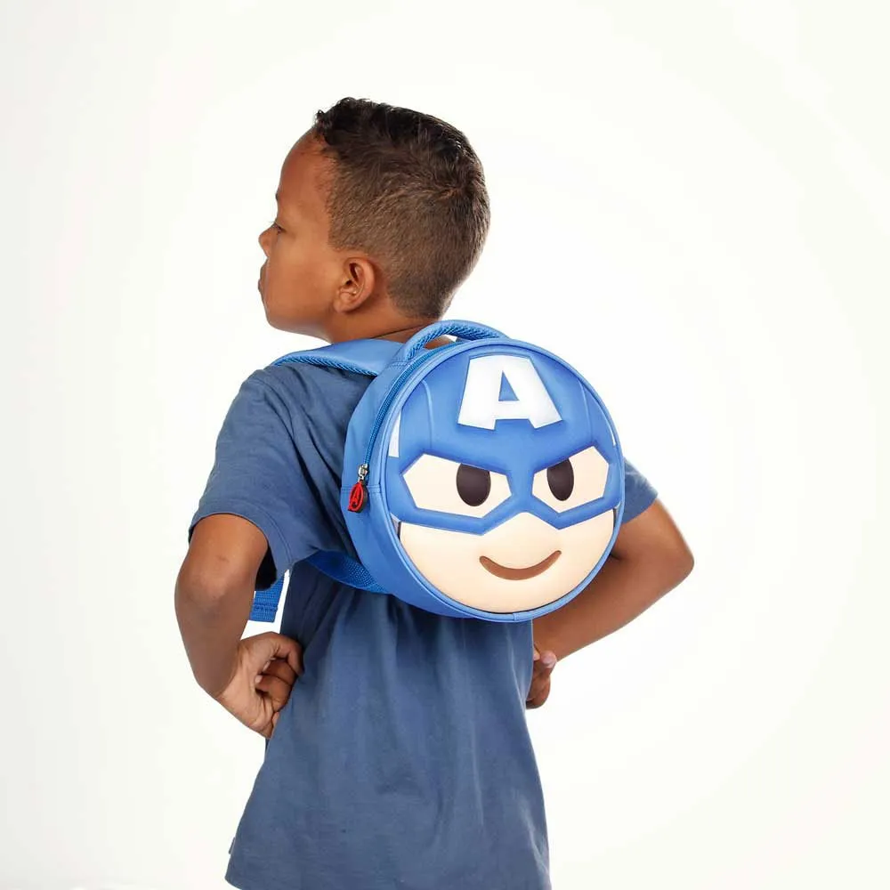 Karactermania Marvel Captain America Emoji Ryggsekk, Blue Karactermania Marvel Captain America Emoji Ryggsekk, Blue