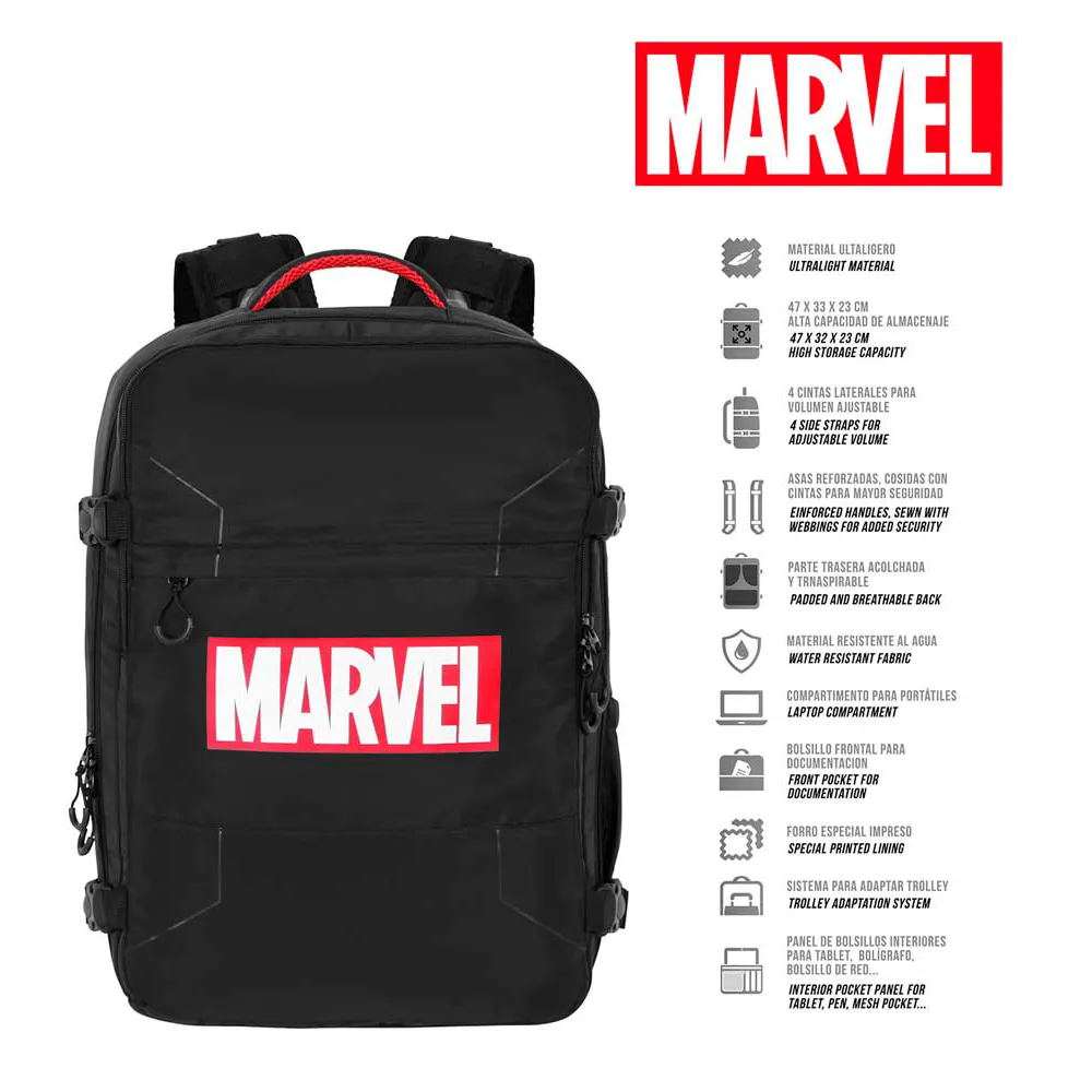 Karactermania Marvel Comics Large Mercury 47x23x33 Cm Ryggsekk, Black