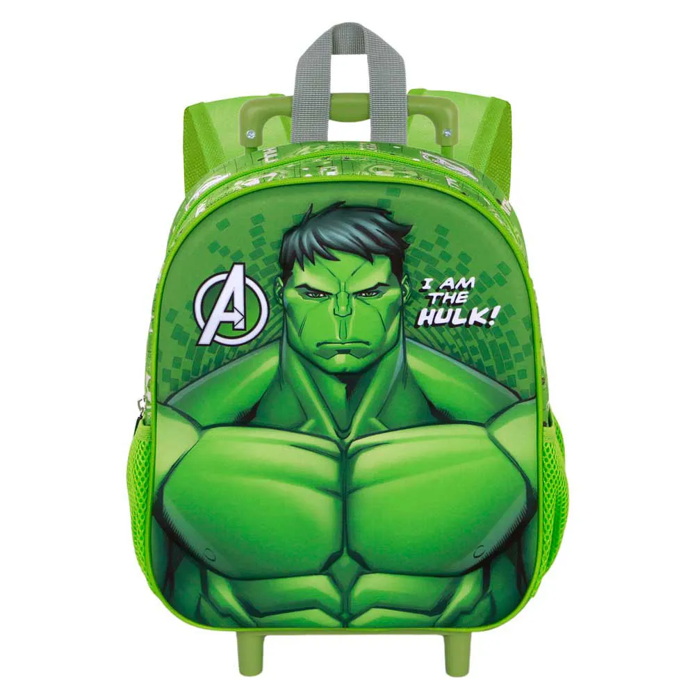 Karactermania Marvel Hulk Rage 3d Ryggsekk Med Hjul, Green Karactermania Marvel Hulk Rage 3d Ryggsekk Med Hjul, Green