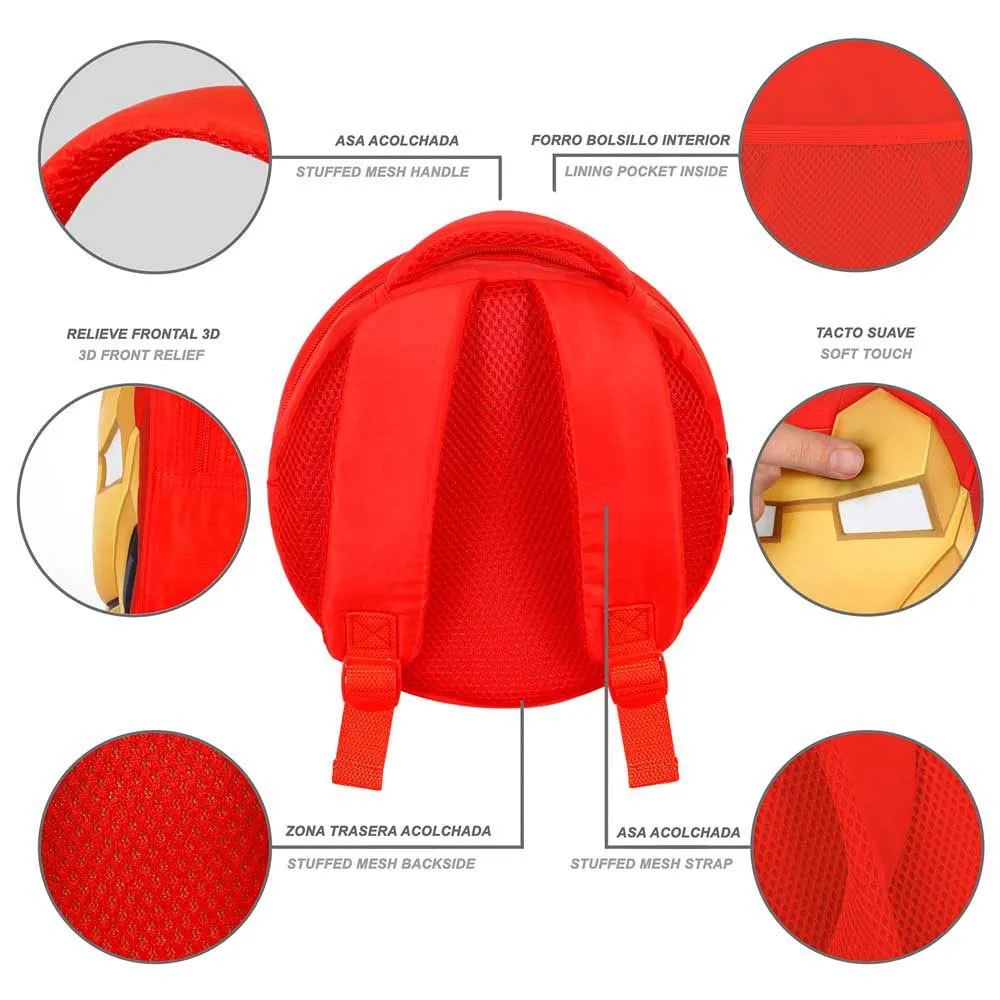 Karactermania Marvel Iron Man Send Emoji Ryggsekk, Red Karactermania Marvel Iron Man Send Emoji Ryggsekk, Red