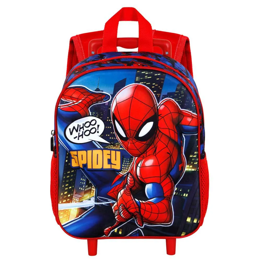 Karactermania Marvel Spiderman Mighty Small 3d-ryggsekk Med Hjul, Red