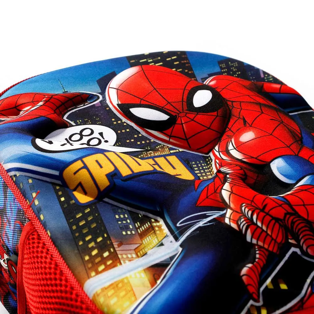 Karactermania Marvel Spiderman Mighty Small 3d-ryggsekk Med Hjul, Red