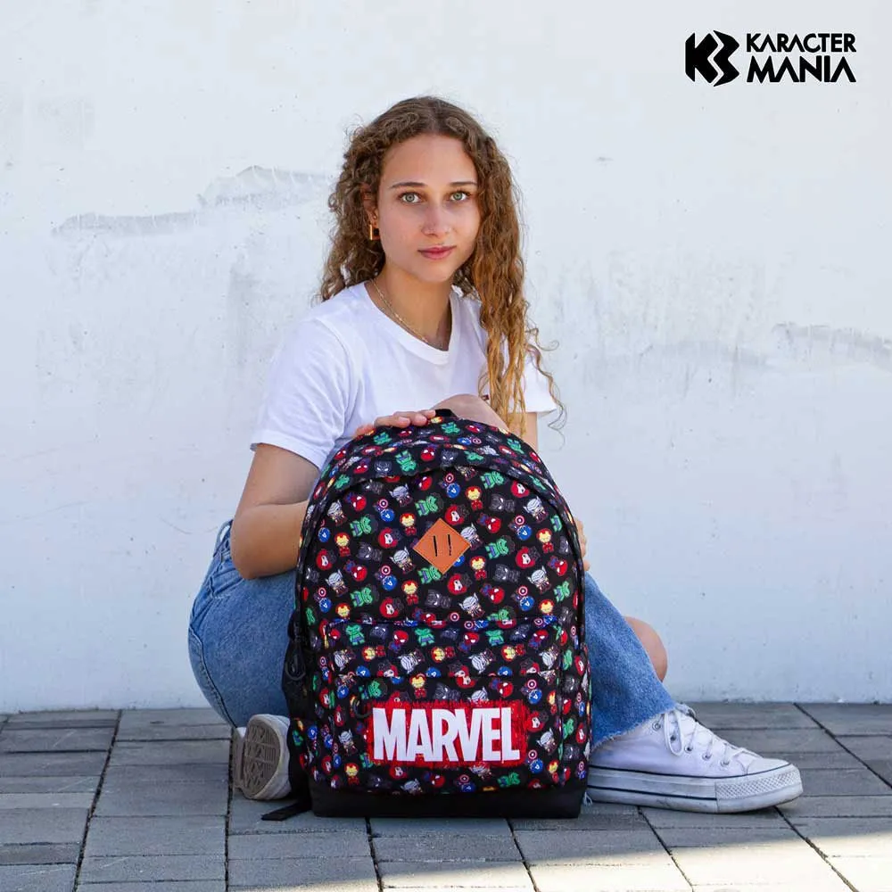 Karactermania Marvel The Avengers Chibi Plus Hs Ryggsekk, Black Karactermania Marvel The Avengers Chibi Plus Hs Ryggsekk, Black