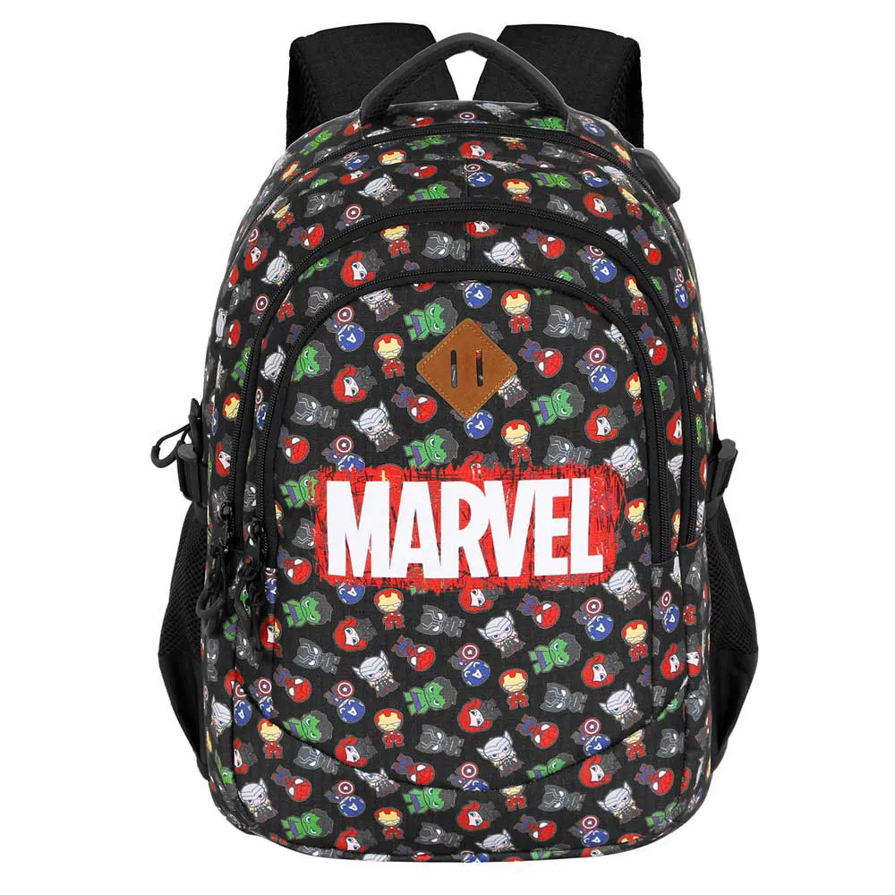 Karactermania Marvel The Avengers Chibi Plus Running Ryggsekk, Black Karactermania Marvel The Avengers Chibi Plus Running Ryggsekk, Black