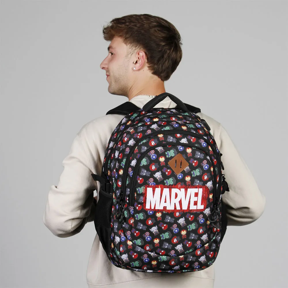Karactermania Marvel The Avengers Chibi Plus Running Ryggsekk, Black Karactermania Marvel The Avengers Chibi Plus Running Ryggsekk, Black