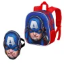 Karactermania Mask Captain America First Ryggsekk, Blue