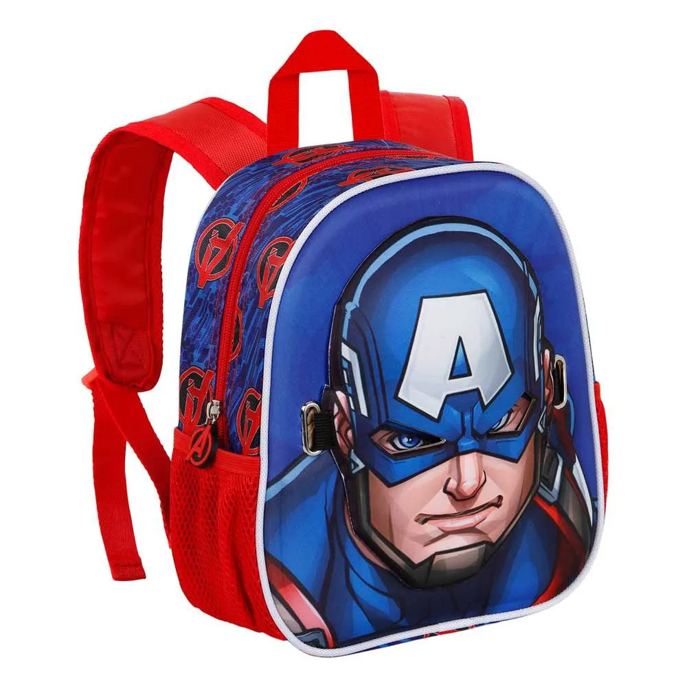 Karactermania Mask Captain America First Ryggsekk, Blue
